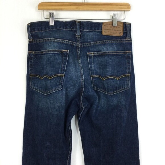 American Eagle Mens Cotton Relaxed Straight Leg Denim Jeans Blue Size 30x32 - Picture 4 of 7